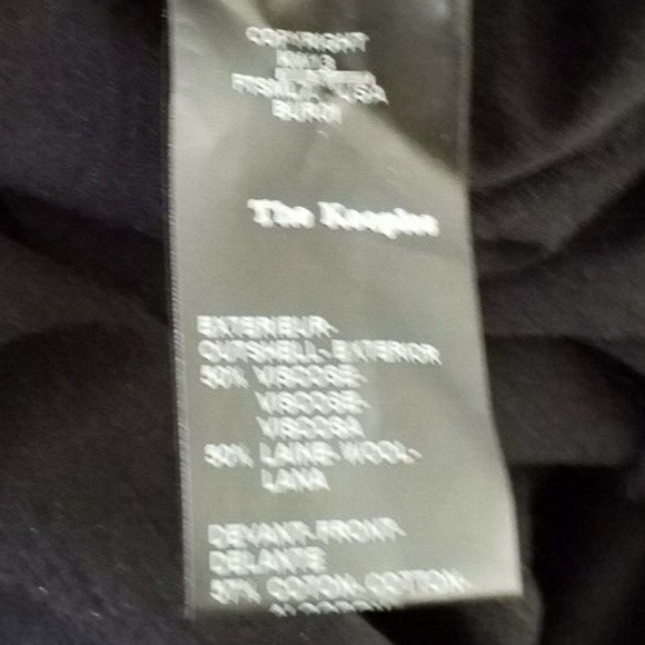 The Kooples Womens Wool Lace Blouse Black Red Long Sleeve Size M - Picture 5 of 6